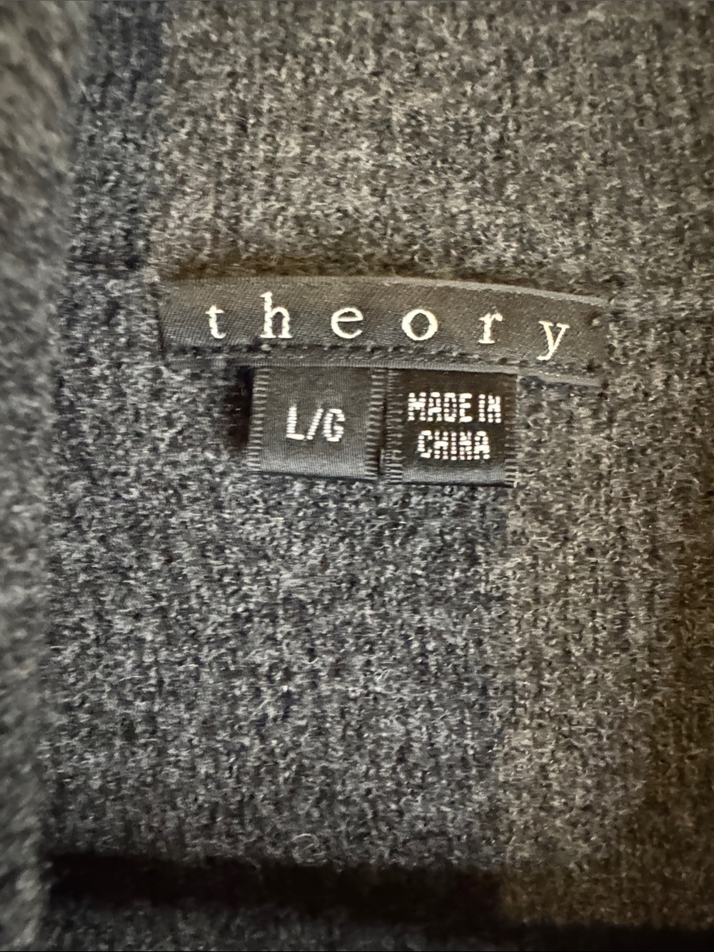 Theory Charcoal Gray Draped Open Cardigan - Picture 2 of 10